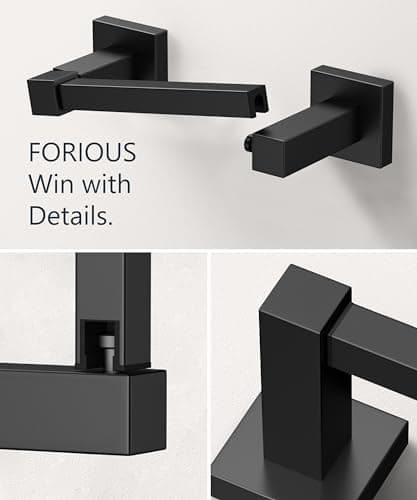 Black Stainless Steel Toilet Paper Holder for Bathroom Wall Mount