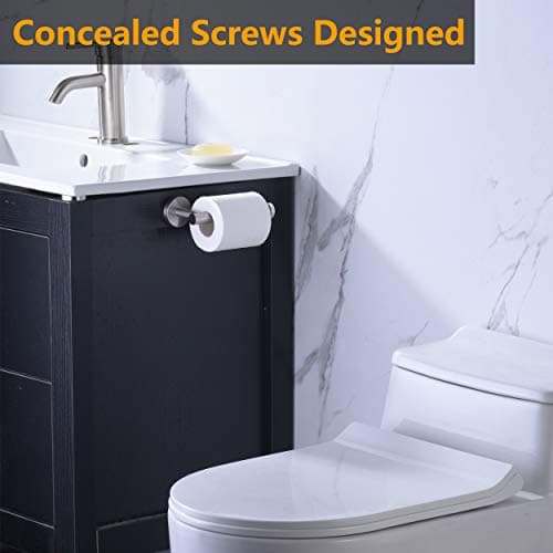 SUS304 Stainless Steel Nolimas Brushed Nickel Toilet Paper Holder