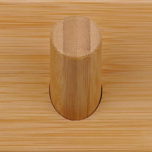 LARHN 2-Pack Wall Mounted Coat Rack with 5 Hooks - Modern Scandinavian Home Decor — Bamboo