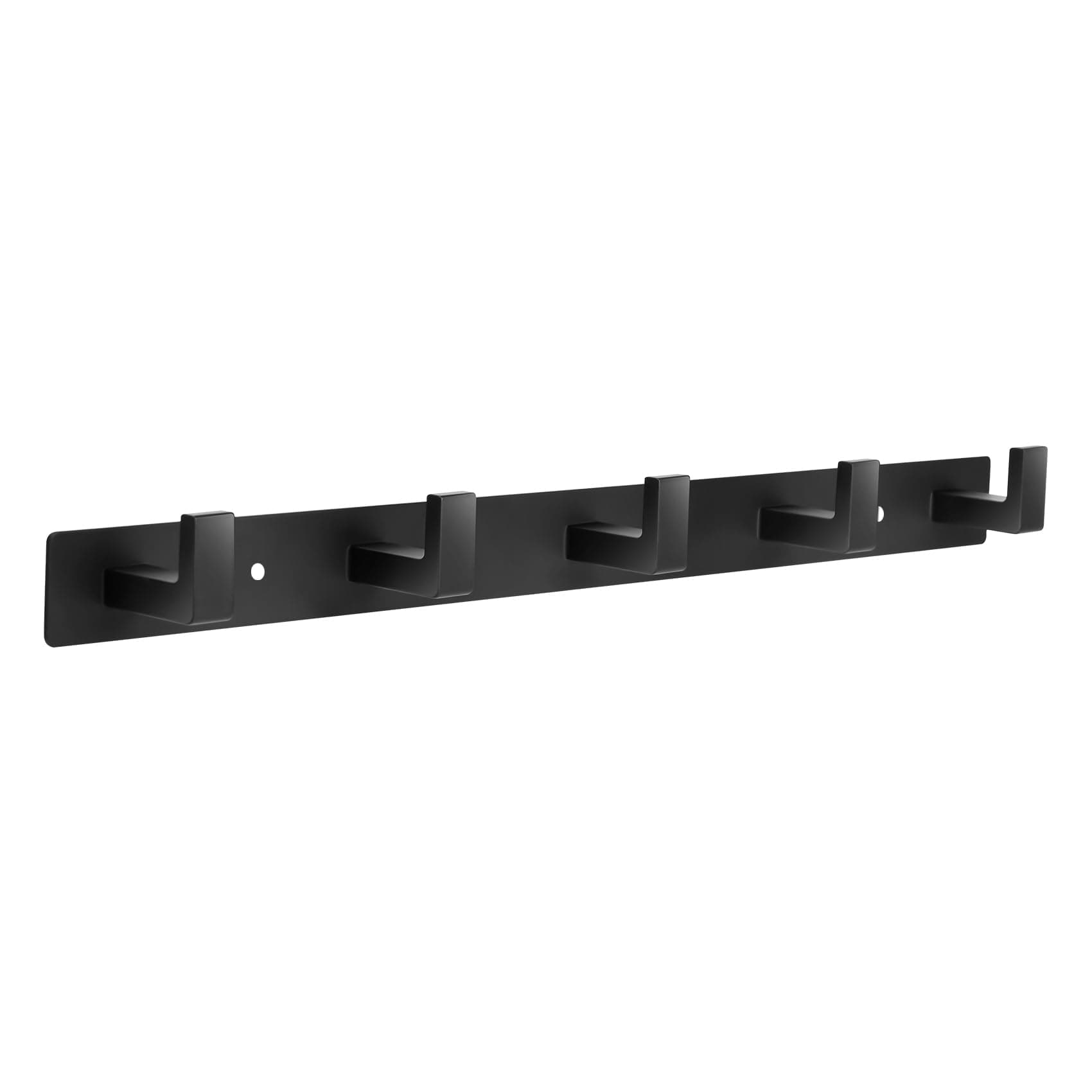 Black Metal Coat Rack, 5 Hooks, Heavy Duty, Wall Mount, Entryway, Bathroom, Garage, RV, 1 PC