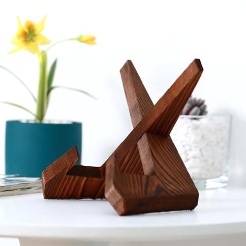 Aertiavty 4 Pack 6.5 Inch Wood Easel Stands for Decorative Picture Frames