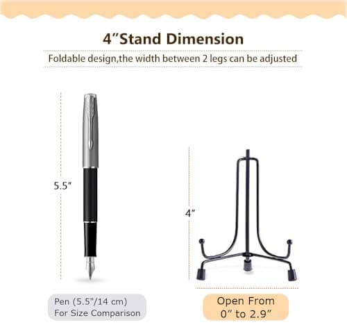 LIONWEI 4inch Anti-Slip Iron Plate Display Stand Black