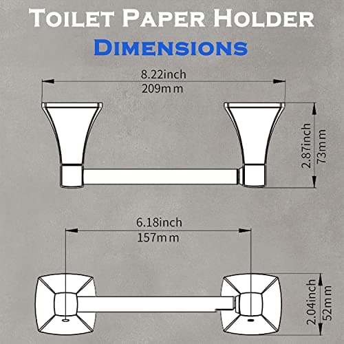 Brushed Nickel Double Post Pivot TP Holder for Bathroom, Stainless Steel & Zinc Alloy
