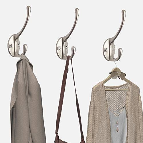 IBosins Silvy Heavy Duty Dual Coat Hooks Wall Mounted (Silvery)  
IBosins Silvy Heavy Duty Dual Coat Hooks for Home Entryway (Silvery)  
IBosins Silvy Heavy Duty Dual Coat Hooks with 40 Screws (Silvery)