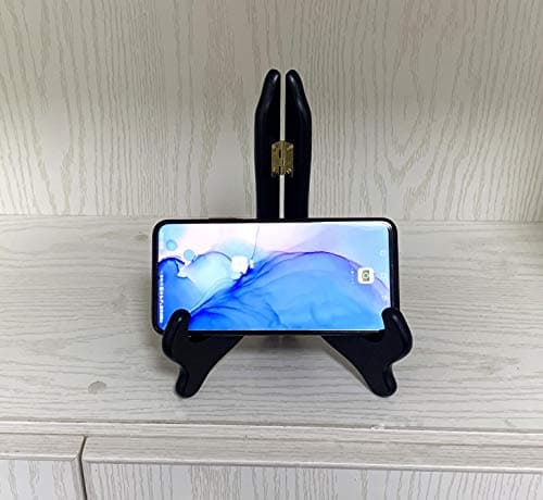 Vernuos Black 6 Inch Wooden Display Stand for Weddings and Home Decor