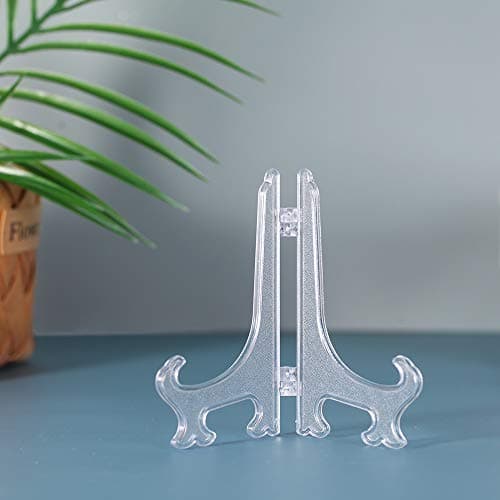 Artliving Clear Plastic Easels for Wedding Home Decor Birthdays (24 Pack)