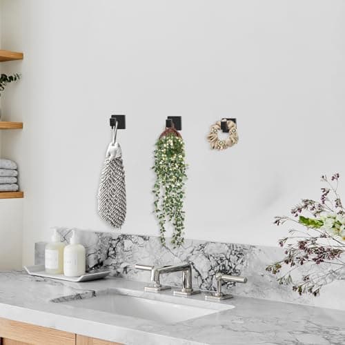 Bathroom Towel Hooks for Livingroom, Bedroom, Kitchen & Closet
