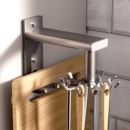 10 Pack Heavy Duty Wall Hooks for Coats and Towels — 12 Claws Utensil Holder