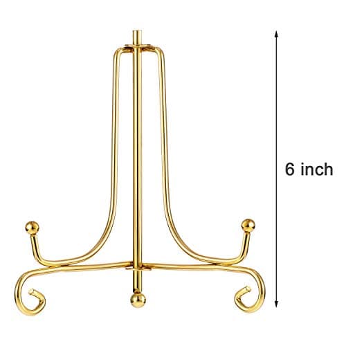 Tatuo Gold 6 Inch Plate & Photo Display Stand