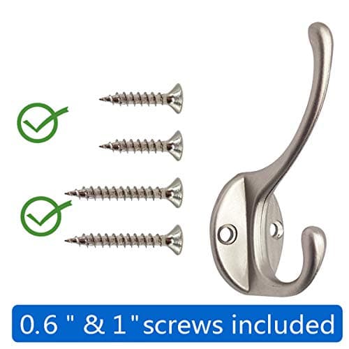IBosins Silvy Heavy Duty Dual Coat Hooks Wall Mounted (Silvery)  
IBosins Silvy Heavy Duty Dual Coat Hooks for Home Entryway (Silvery)  
IBosins Silvy Heavy Duty Dual Coat Hooks with 40 Screws (Silvery)