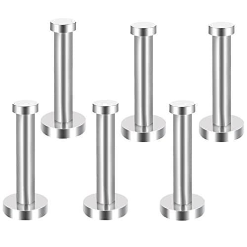 Stainless Steel Wall-Mount Robe Hooks, Brushed Nickel (4 Inch, Silver)