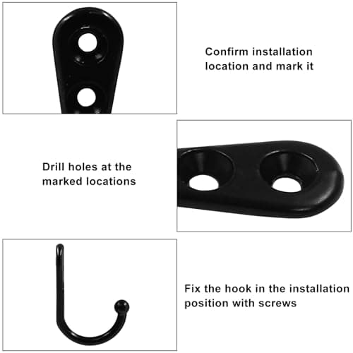 Minimalist Wall Mounted Coat Hooks for Mug, Bag, and Robe
