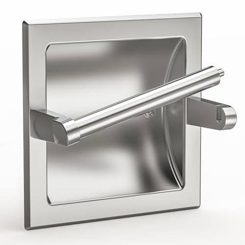 SUS304 Brushed Nickel Pivoting Wall Toilet Paper Holder