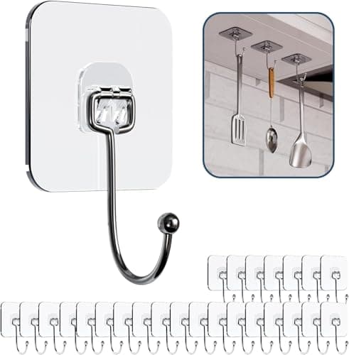 10 Pack Heavy Duty Wall Hooks for Coats and Towels — DGG-25