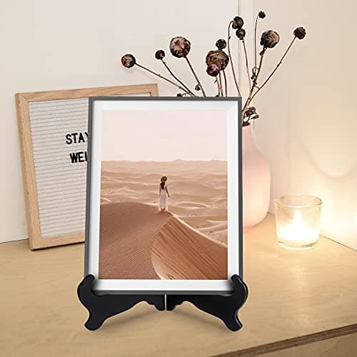 Vernuos Black 6 Inch Wooden Display Stand for Weddings and Home Decor