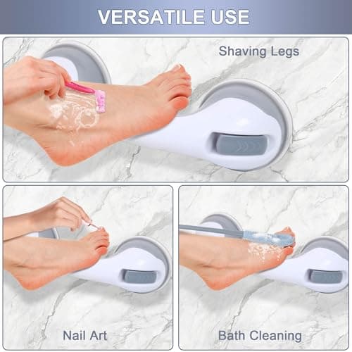 OWIIZI Wall Mount Shower Stool with Double Suction Cup