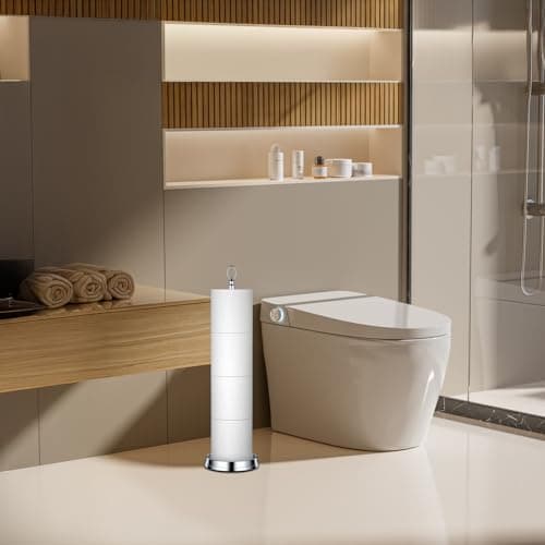 Chrome Heavy Duty Toilet Paper Holder with Reserve Function