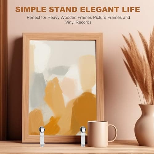 2-Pack 6-Inch Clear Acrylic Plate Stand for Photo Display and Home Décor