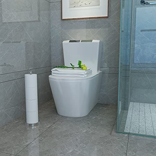 Chrome Heavy Duty Toilet Paper Holder with Reserve Function