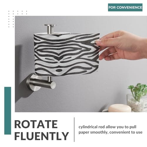 Aomasi Brushed Nickel SUS304 Stainless Steel Vertical Toilet Paper Holder