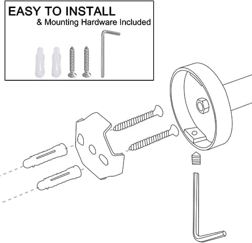 Lairuier 4-Piece Bathroom Hardware Set in Brushed Gold