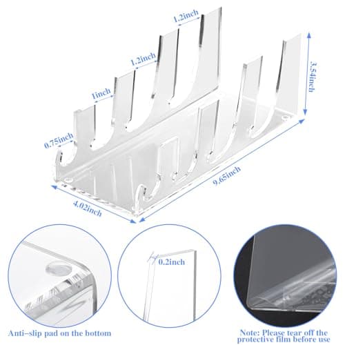 Domensi Acrylic Plate Stands for Display China Place Setting