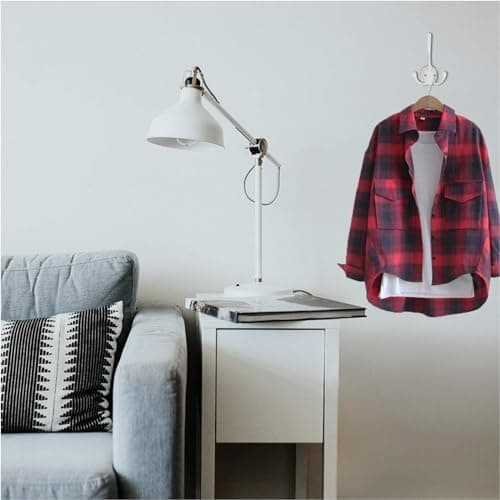 5 Pack Heavy Duty Black Wall Mount Coat Hooks Decorative for Bath and Kitchen