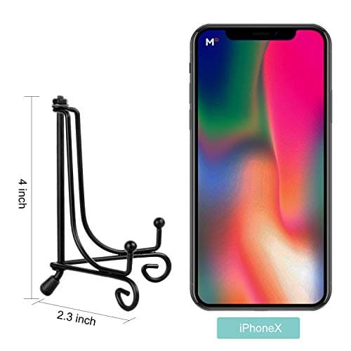 Teamkio 4 Pack Improved Anti-Slip 4 Inch Plate Display Stand