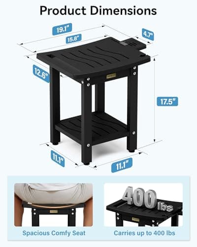 YEFU Waterproof Shower Bench for Adults and Seniors