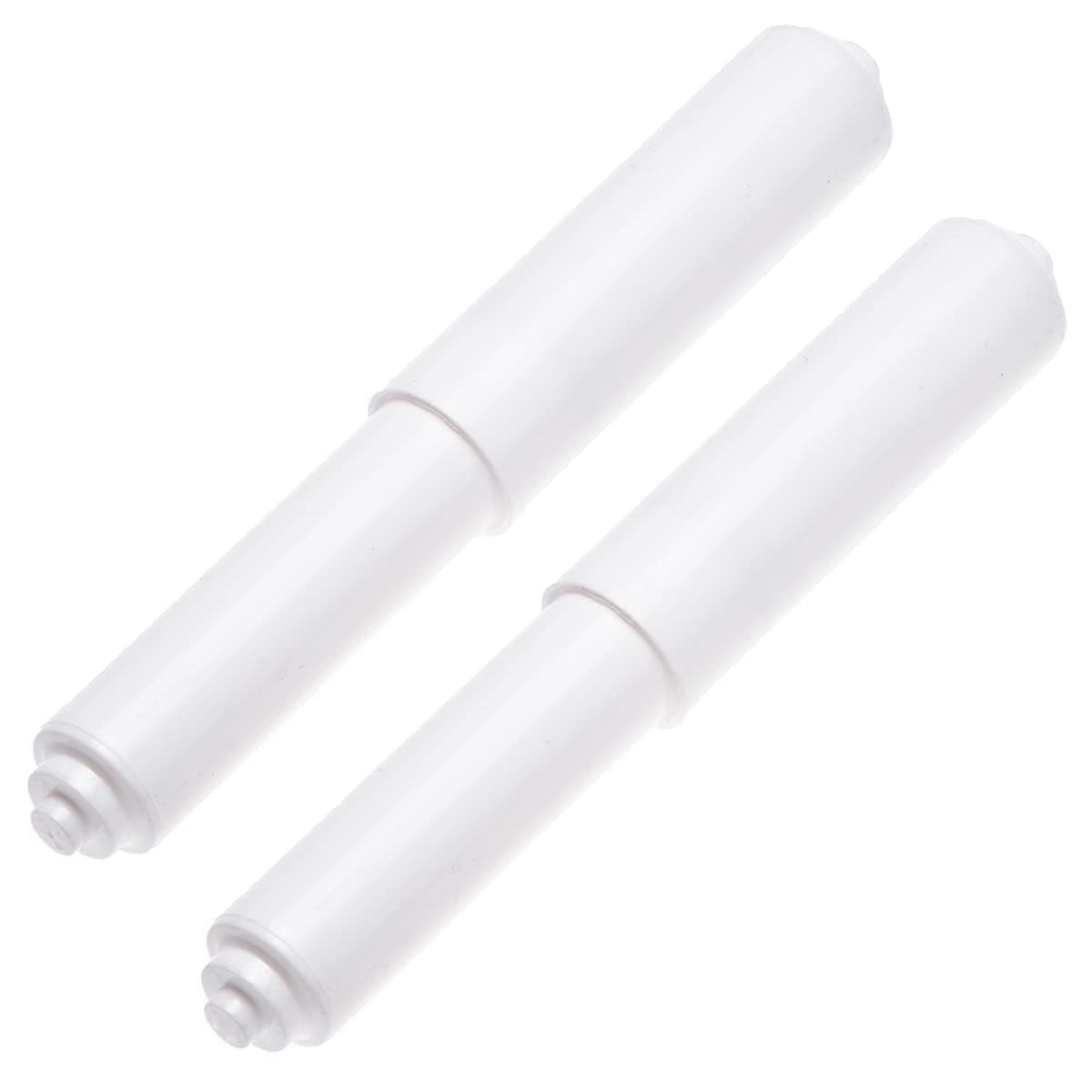 White Toilet Paper Holder Rod 2-Pack