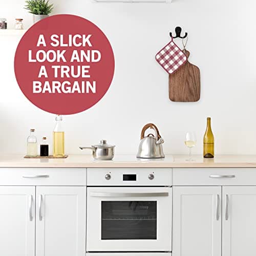 Jack N’ Drill 5+1 Pack Black Finish Double Coat Hooks