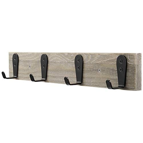 8 Pack Black Heavy Duty Wall Hooks for Coat Hats Robes (8 Pcs)