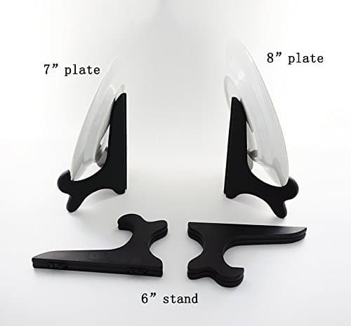 Artliving 6" Wood-Like Plastic Picture Frame Display Stands - Set of 4