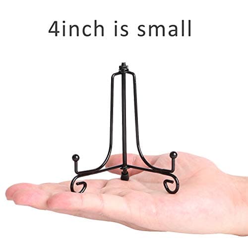 Teamkio 4 Pack Improved Anti-Slip 4 Inch Plate Display Stand