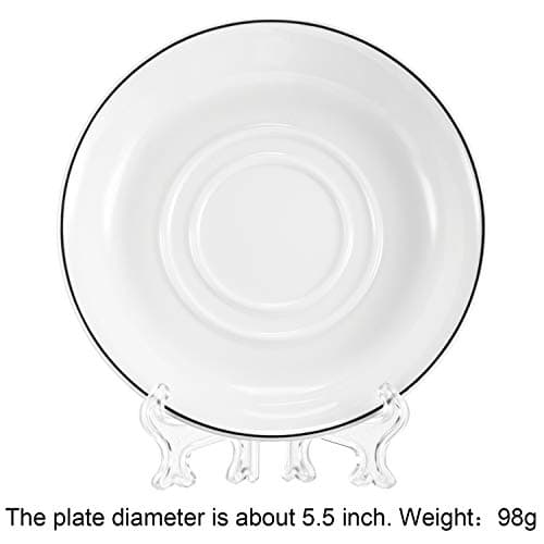 Boao Clear 4 Inch Plastic Easel Plate Display Stand for Home Weddings
