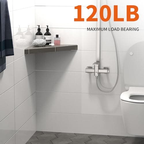 Customizable Floating Corner Shower Bench Kit 12"x12"x17"