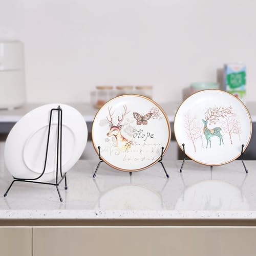 Upgraded 6 Pack 8 Inch Anti-Slip Iron Photo & Plate Display Stands
