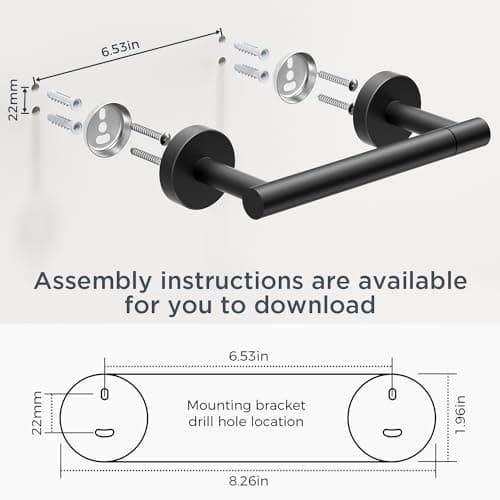 Matte Black Bathroom Hardware Set for RV or Bathroom