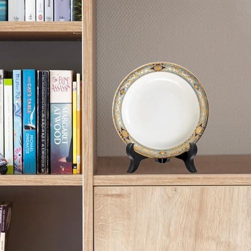 Vin Beauty 4 Inch Black Wooden Display Stand for Pictures and Artwork