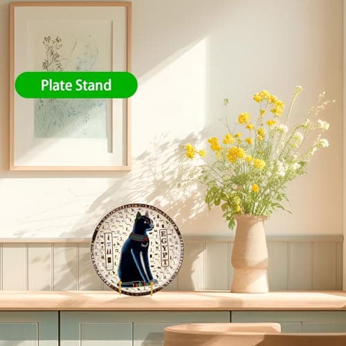 4 Pack 6 Inch Gold Plate Stands for Photo Easel and Decorative Platters
