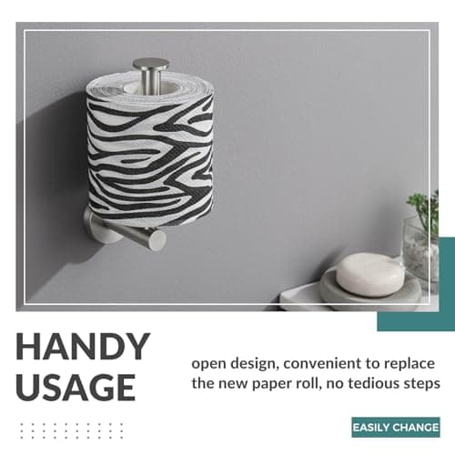 Aomasi Brushed Nickel SUS304 Stainless Steel Vertical Toilet Paper Holder