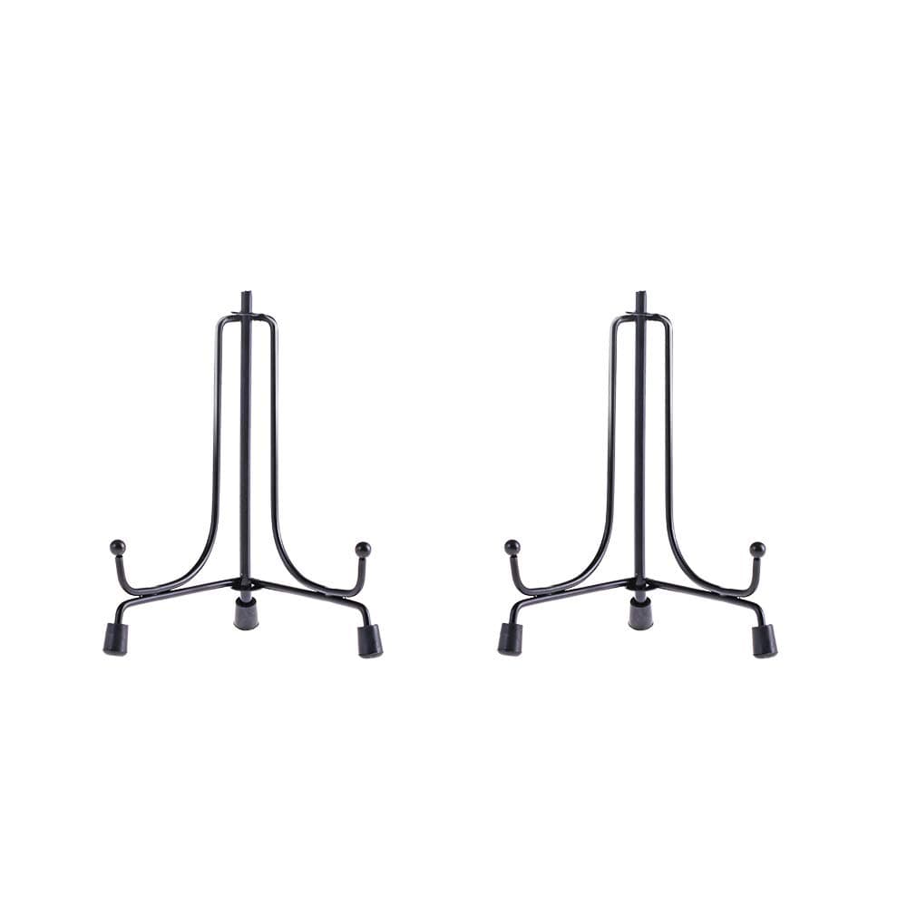 LIONWEI 4inch Anti-Slip Iron Plate Display Stand Black
