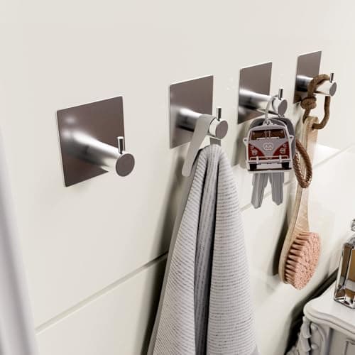 10 Pack Heavy Duty Wall Hooks for Coats and Towels — Adhensive Hooks