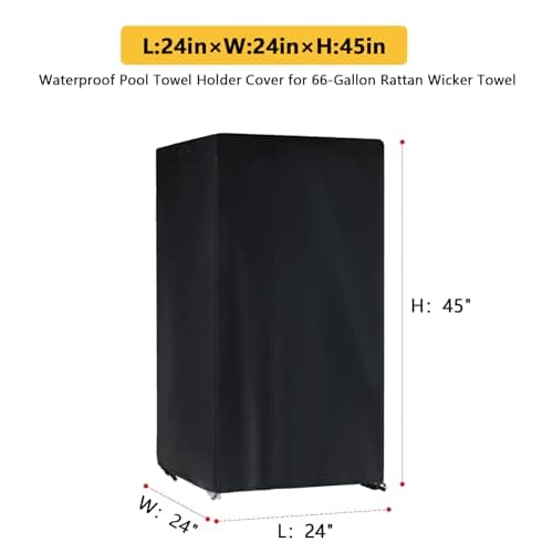 Kasla Outdoor Waterproof Pool Towel Holder Cover 24"x24"x45"