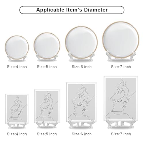 12-Pack Clear Plastic Mini Acrylic Easel Stand for Display Frames