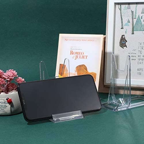 Zonon Clear Mini Acrylic Plate Stands for Picture Display