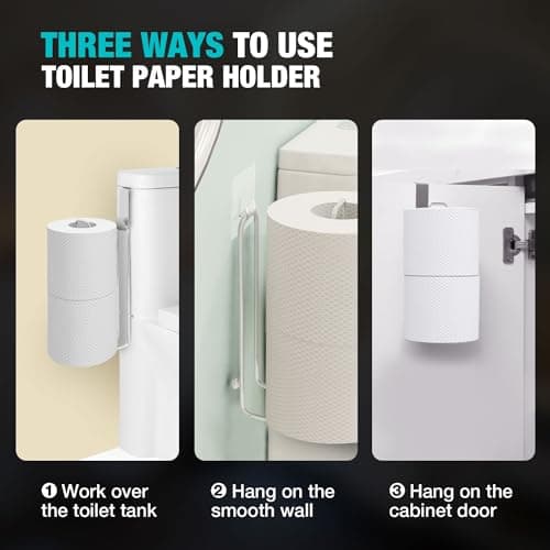 Stainless Steel RV Bathroom Toilet Paper Holder, Silver