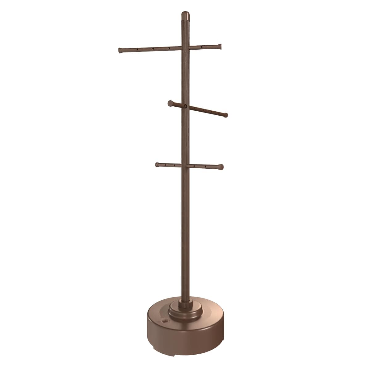 Milliard Weather-Resistant Outdoor Pool Towel Rack, Brown, 65" x 25"