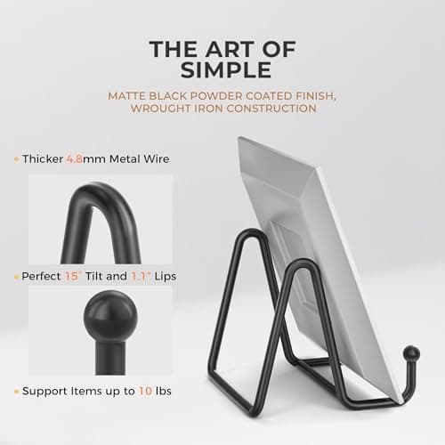 TR-LIFE 3 Pack 3 Inch Plate Stands for Display and Picture Easel