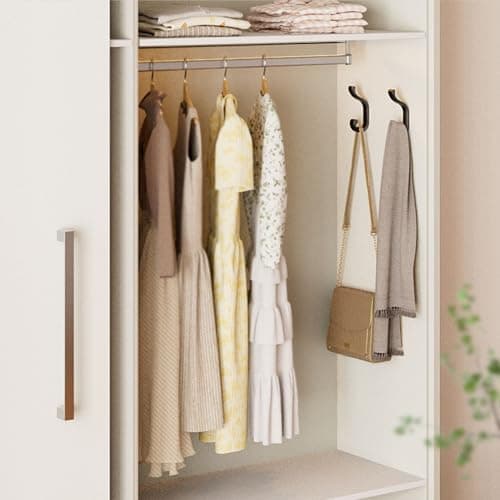 Black Wall-Mount Coat Hanger, 4 Pack - Hold 30 Lb, Heavy Duty Coat Hooks